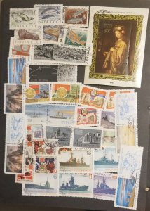 RUSSIA USSR CCCP Used CTO Stamp Lot Collection T5754