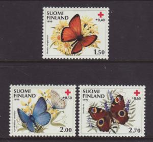 Finland B241-B243 Butterflies MNH VF