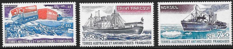 French Southern Antarctic Territories FSAT TAAF Scott C61-63 M NH Cat US$4.50