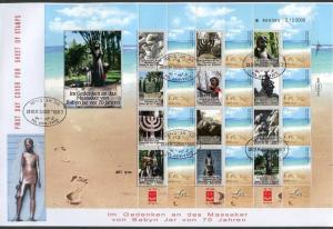 ISRAEL 2011 COMMEMORATING THE BABI YAR TRAGEDY  PERSONALIZED GERMAN SHEET F DC