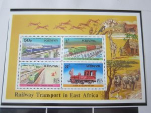 Kenya 1976 Sc 67a Train set MNH