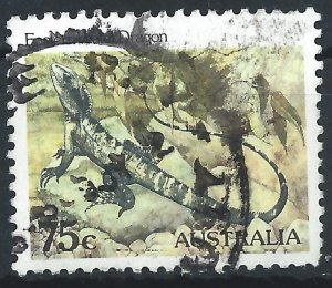 Australia 1982 - 75c Wildlife (Water Dragon) - SG801 used