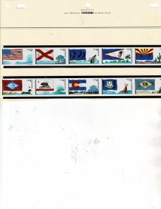 Flags of Our Nation 42c US Postage Coil Strip Set of 10 #4273-82 VF MNH