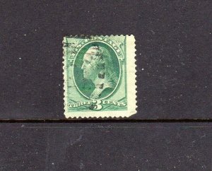 #136 1870 3c GEORGE WASHINGTON F-VF USED c