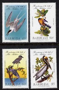 BARBUDA - 1985 - John Audubon Birds - Perf 4v Set - Mint Never Hinged