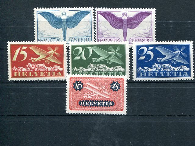 Switzerland  air mail issues  Mint VF  - Lakeshore Philatelics