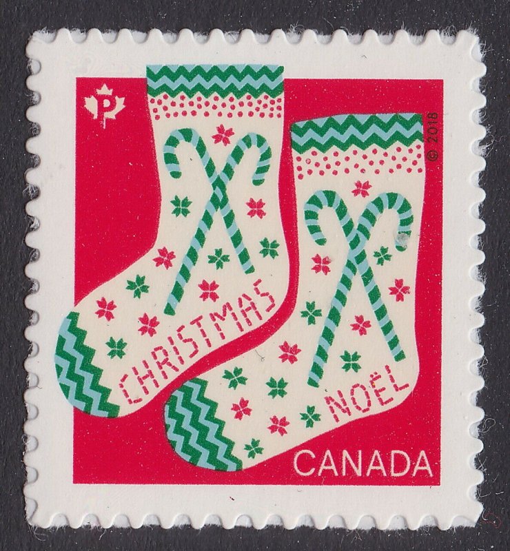 Canada 3134 Christmas Warm and Cozy Stockings P single MNH 2018