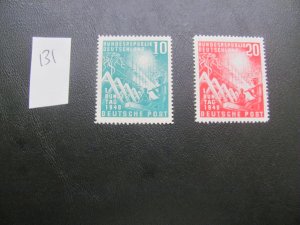 GERMANY 1949 MNH  SC 665-666 SET XF  (131)