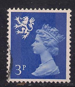 Scotland GB 1971 QE2 3p Ultramarine 2 band SG S15 ( H545 )