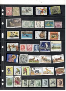 AUSTRALIA COLLECTION ON STOCK SHEET MINT/USED