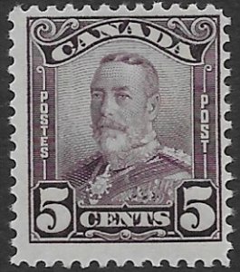 Canada 153 1928   5 cents  fine mint hinged