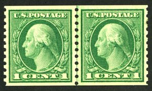 U.S. #452 MINT LINE PAIR OG NH