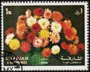 Sharjah sw1318 - Cto - 1r Dahlias (1972)