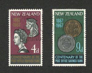 NEW ZEALAND - USED SET- Post Office Saving Bank - 1967.