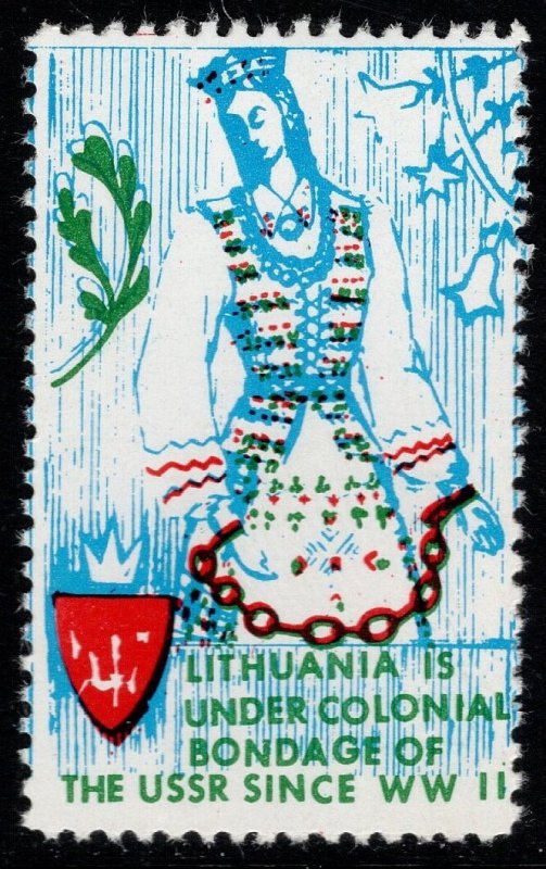 1950's Lithuania Cinderella Under Bondage of USSR Since WW II MNH