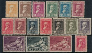 Spain #386-402*  CV $35.20