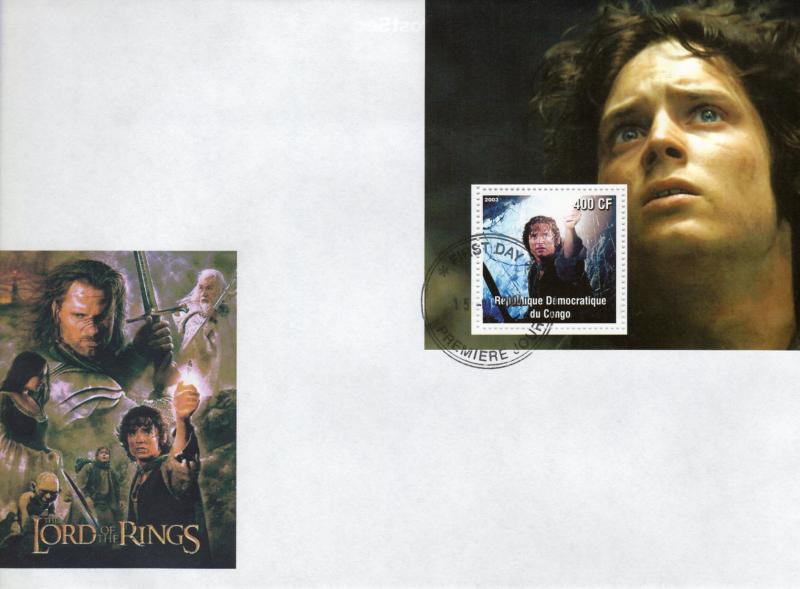 Congo 2003 Lord of the Rings Souvenir Sheet (1) FDC