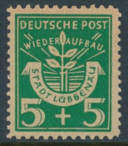 Germany Lübbenau 1946 Mi 1A MNH (**) Variety Broken Lower Frame Damaged F