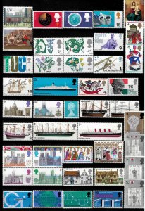 Great Britain year 1948-1975 ☀ excellent MNH stamps collection 4 scans