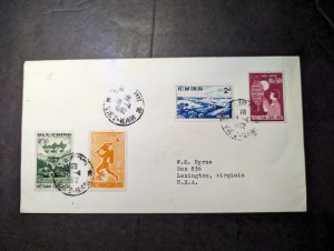 1962 Vietnam Cover Saigon to Lexington VA USA