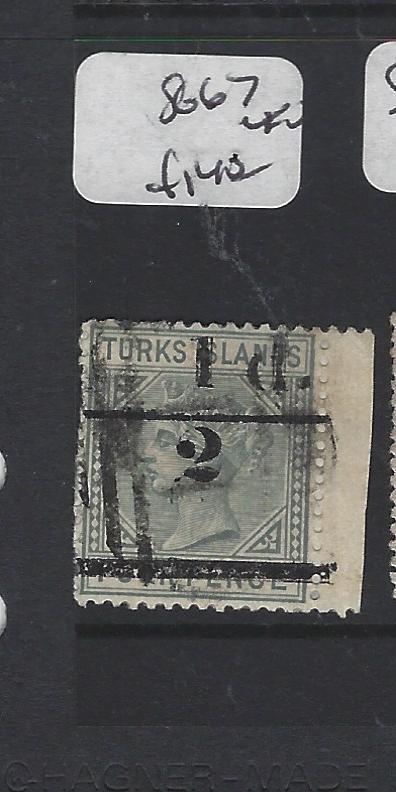 TURKS ISLANDS (P1805BB)  QV   1/2D/4 D  SG  67   VFU