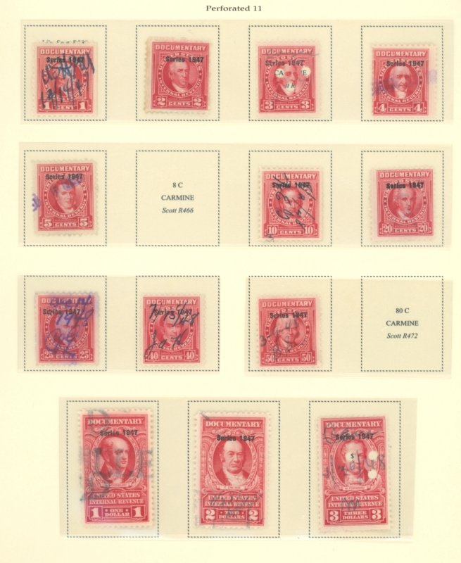 U.S. #REVENUE SET USED/MIXED CONDITION 