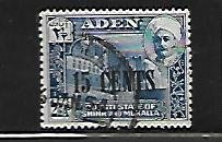 ADEN, 22, USED, 1951 ISSUE SURCHD