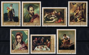 HUNGARY 1968 - Paintings /complete set