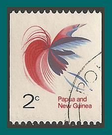 Papua New Guinea 1971 Bird of Paradise, coil used  291a,SG162a