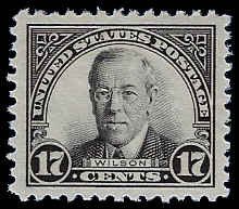 U.S. #623 MNH; 17c Wilson (1925)