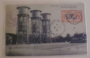 EGYPT PORT SAID 1926 REGISTERED PICTURE CARD WATER RESERVOIR  B/S NEW YORK