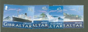 Gibraltar #1021-1024  Single (Complete Set)