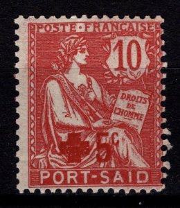 French PO in Port Said 1915 Red Cross, 10c + 5c [Unused]