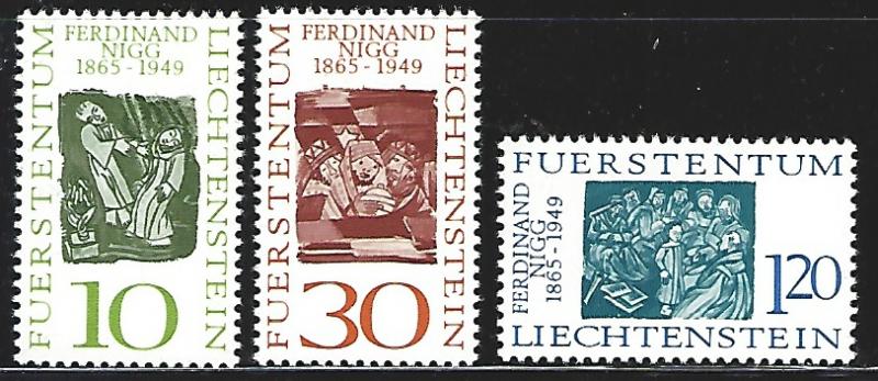 Liechtenstein #401-403 MNH Full Set of 3