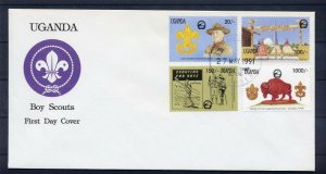 1991 Uganda Scouts 17th World Jamboree Korea FDC