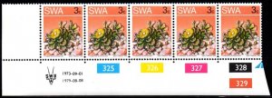SWA - 1973 Succulents 3c perf 14 1979.08.08 Plate Block MNH** SG 243a