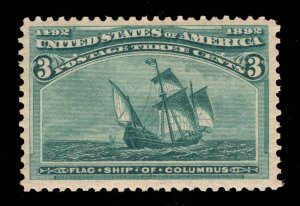 MOMEN US STAMPS #232 MINT OG NH VF+ PSE CERT LOT #94641