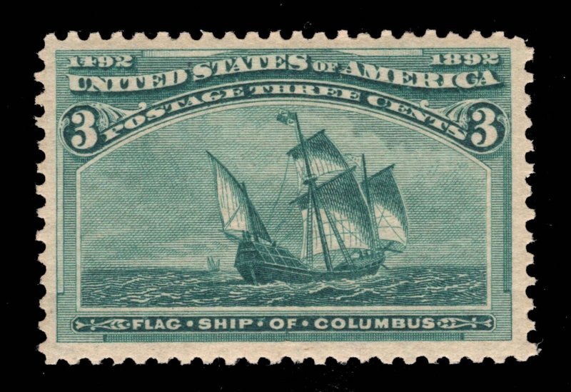 MOMEN US STAMPS #232 MINT OG NH VF+ PSE CERT LOT #94641