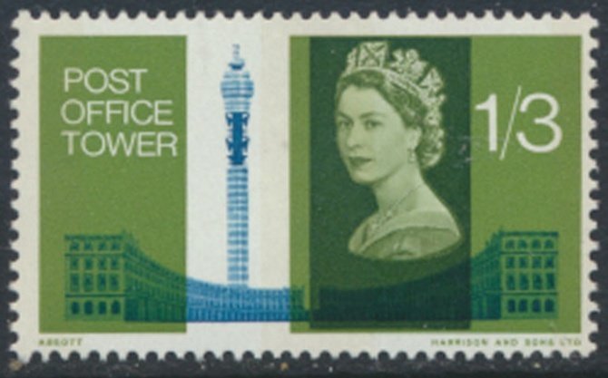 GB   SG  680     Sc# 439    MVLH  Post Office Tower   see details  / scans