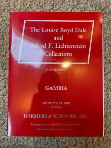 DALE-LICHTENSTEIN Gambia Sale 17 - October 23, 1990 H.R. Harmer Auction