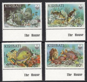 KIRIBATI SG232w/5w 1985 REEF FISH WMK INVERTED MNH