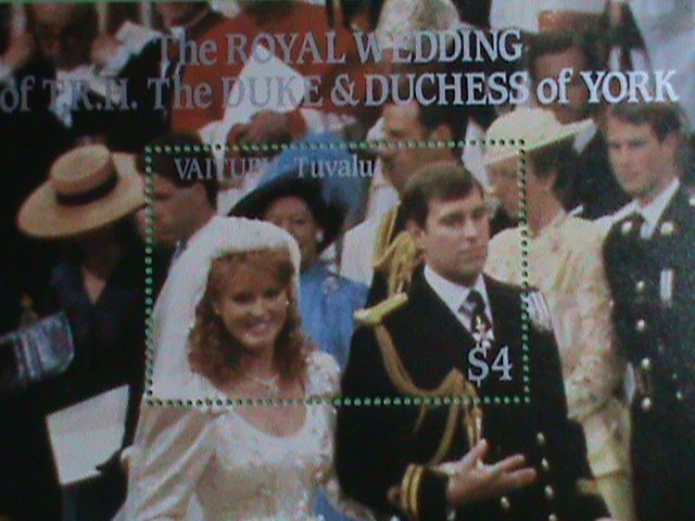 TUVA-STAMP:THE ROYAL WEDDING-THE DUKES & DUCHESS OF YORK-MINT STAMP