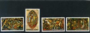 GUINEA 1967 PAINTINGS SET OF 4 STAMPS MNH