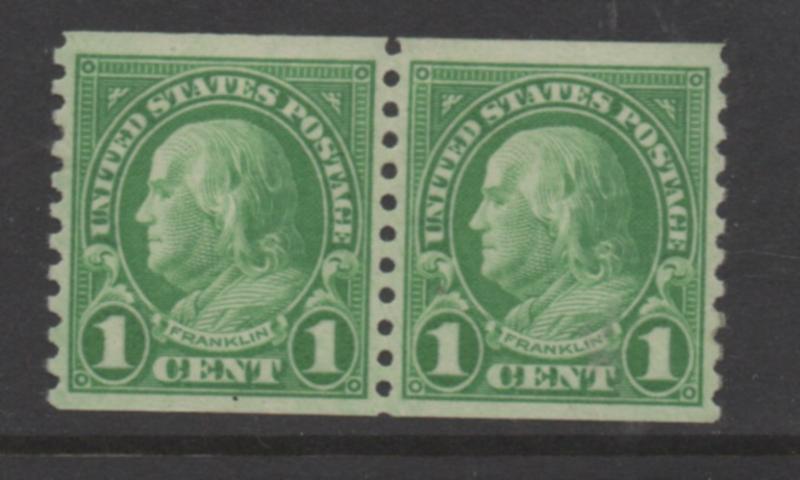 Scott # 597 unused hinged  pair