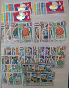 Scouts on Stamps, Mint//Used, Some Imperf, Some in 102 Cards, Duplicate (S16339)