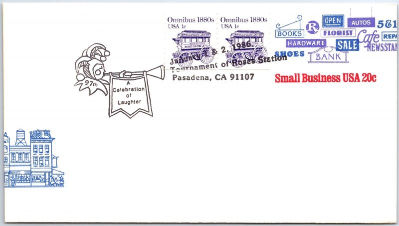 US SPECIAL POSTMARK EVENT COVER TOURNAMENT OF ROSES AT PASADENA CALIFORNIA (a)