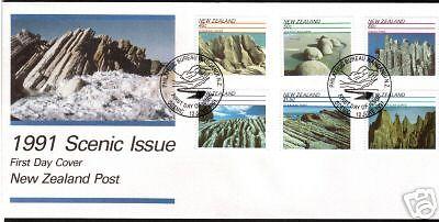 NEW ZEALAND FDC 1991 ROCK FORMATIONS