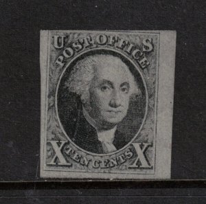 USA #2 Used Fine (Appears Mint) Was Lightly Cancelled And Apparently Removed