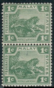 Malaya  #40  Mint NH CV $5.00 vertical pair