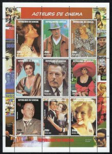 Senegal Scott 1347 Movie Stars Souvenir Sheet Mint Never Hinged